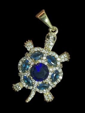 Gold Plated Turtle Pendant Necklace